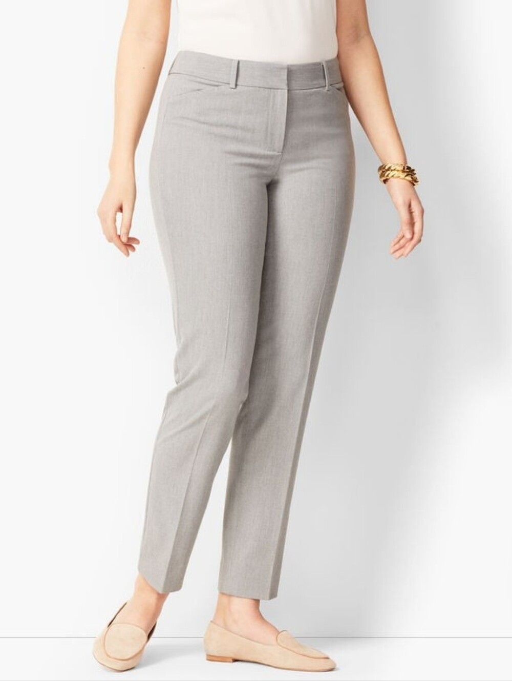 4 Talbots Grey‎ Hampshire Ankle Dress Pants